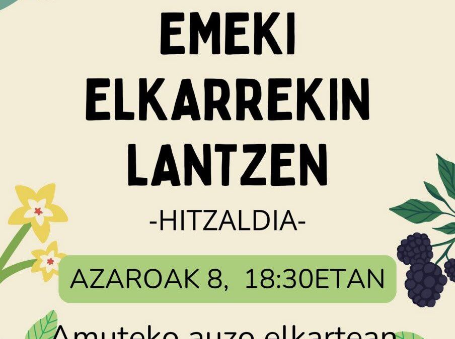 AMA LURRA EMEKI ELKARREKIN LANTZEN