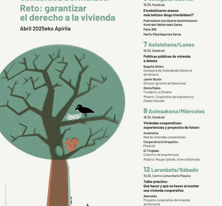 Nafarroako Ekonomia Solidarioaren XVIII. Jardunaldiak: Erronka, etxebizitza eskubidea bermatzea
